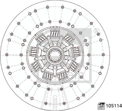 Febi Bilstein 105114 - Kytkinlevy inparts.fi