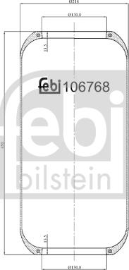 Febi Bilstein 106768 - Metallipalje, ilmajousitus inparts.fi