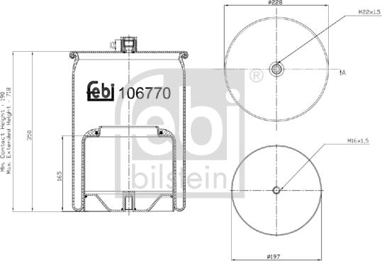 Febi Bilstein 106770 - Metallipalje, ilmajousitus inparts.fi