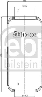 Febi Bilstein 101303 - Metallipalje, ilmajousitus inparts.fi