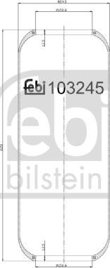 Febi Bilstein 103245 - Metallipalje, ilmajousitus inparts.fi