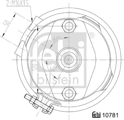 Febi Bilstein 107481 - Kalvojarrusylinteri inparts.fi