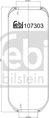 Febi Bilstein 107303 - Metallipalje, ilmajousitus inparts.fi