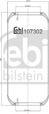 Febi Bilstein 107302 - Metallipalje, ilmajousitus inparts.fi