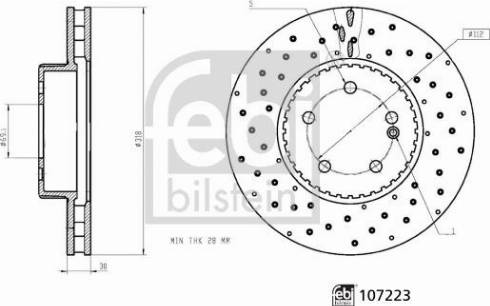 Febi Bilstein 107223 - Jarrulevy inparts.fi