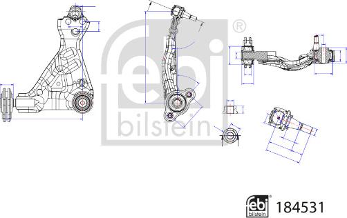 Febi Bilstein 184531 - Tukivarsi, pyöräntuenta inparts.fi