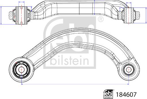 Febi Bilstein 184607 - Tukivarsi, pyöräntuenta inparts.fi