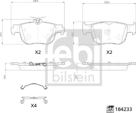 Febi Bilstein 184233 - Jarrupala, levyjarru inparts.fi