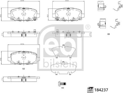 Febi Bilstein 184237 - Jarrupala, levyjarru inparts.fi