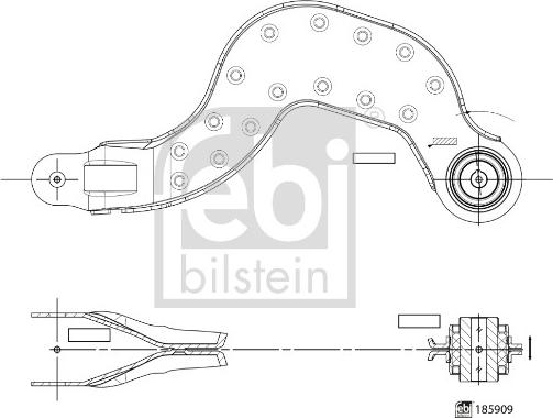 Febi Bilstein 185909 - Tukivarsi, pyöräntuenta inparts.fi