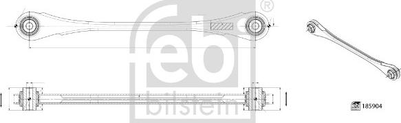 Febi Bilstein 185904 - Tukivarsi, pyöräntuenta inparts.fi