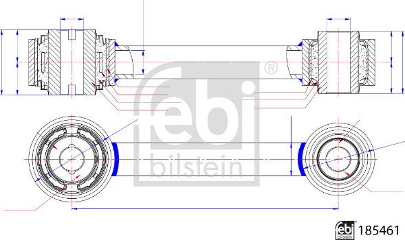 Febi Bilstein 185461 - Tanko, pyöränripustus inparts.fi