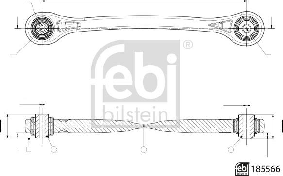 Febi Bilstein 185566 - Tukivarsi, pyöräntuenta inparts.fi