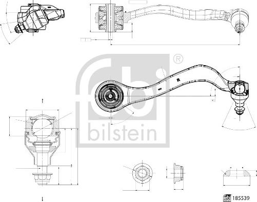 Febi Bilstein 185539 - Tukivarsi, pyöräntuenta inparts.fi