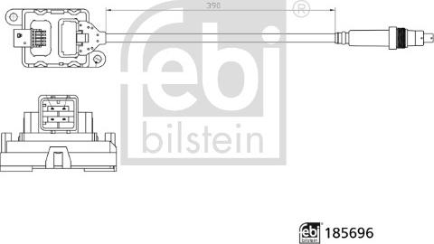 Febi Bilstein 185696 - NOx-sensori, urearuiskutus inparts.fi