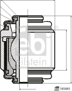 Febi Bilstein 185885 - Pallonivel inparts.fi