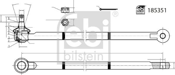 Febi Bilstein 185351 - Raidetangon pää inparts.fi