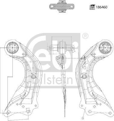 Febi Bilstein 186460 - Tukivarsi, pyöräntuenta inparts.fi