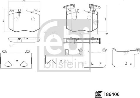 Febi Bilstein 186406 - Jarrupala, levyjarru inparts.fi