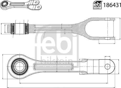 Febi Bilstein 186431 - Tanko, kallistuksenvaimennin inparts.fi