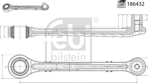 Febi Bilstein 186432 - Tanko, kallistuksenvaimennin inparts.fi