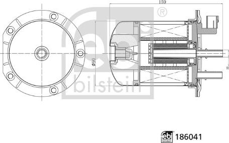 Febi Bilstein 186041 - Polttoainesuodatin inparts.fi