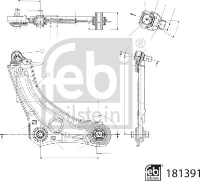 Febi Bilstein 181391 - Tukivarsi, pyöräntuenta inparts.fi