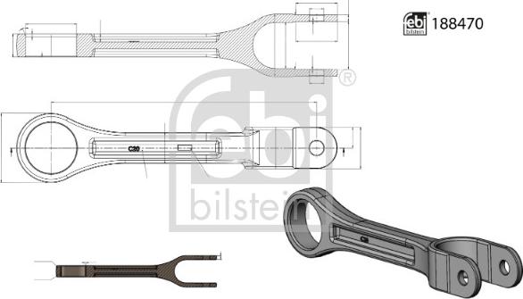 Febi Bilstein 188470 - Tanko, kallistuksenvaimennin inparts.fi