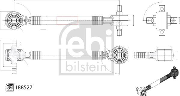 Febi Bilstein 188527 - Tukivarsi, pyöräntuenta inparts.fi