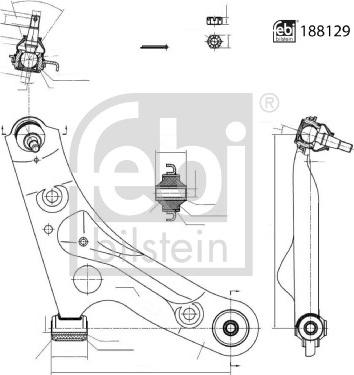 Febi Bilstein 188129 - Tukivarsi, pyöräntuenta inparts.fi