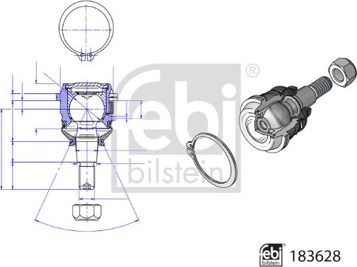 Febi Bilstein 183628 - Pallonivel inparts.fi