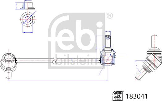 Febi Bilstein 183041 - Tanko, kallistuksenvaimennin inparts.fi