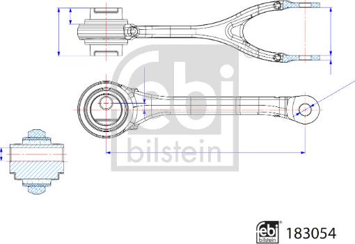 Febi Bilstein 183054 - Tukivarsi, pyöräntuenta inparts.fi