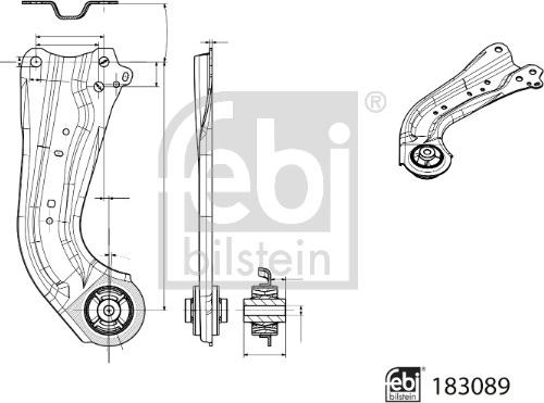 Febi Bilstein 183089 - Tukivarsi, pyöräntuenta inparts.fi