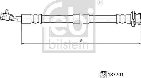 Febi Bilstein 183701 - Jarruletku inparts.fi