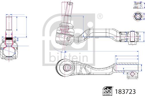 Febi Bilstein 183723 - Raidetangon pää inparts.fi