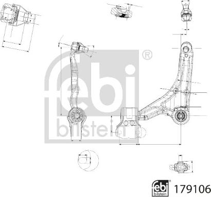 Febi Bilstein 179106 - Tukivarsi, pyöräntuenta inparts.fi