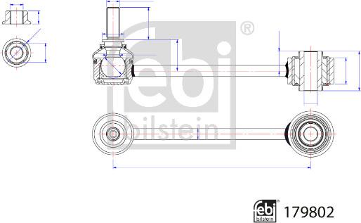 Febi Bilstein 179802 - Tanko, kallistuksenvaimennin inparts.fi