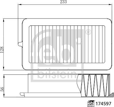 Febi Bilstein 174597 - Ilmansuodatin inparts.fi