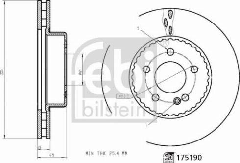 Febi Bilstein 175190 - Jarrulevy inparts.fi