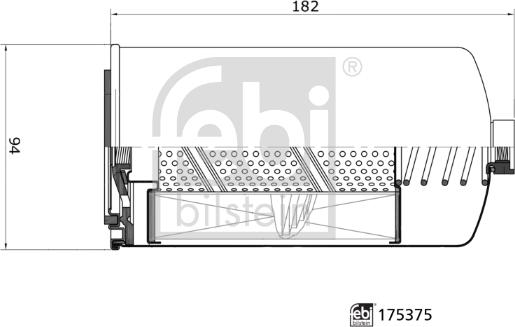 Febi Bilstein 175375 - Polttoainesuodatin inparts.fi