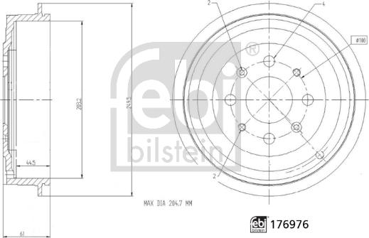 Febi Bilstein 176976 - Jarrurumpu inparts.fi