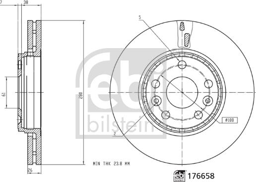 Febi Bilstein 176658 - Jarrulevy inparts.fi