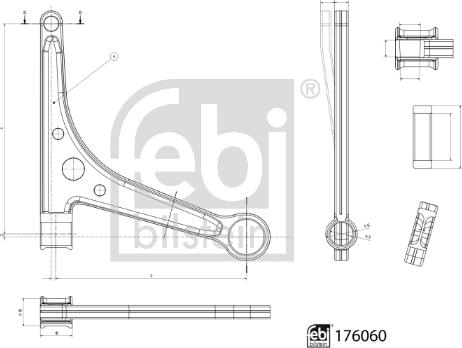 Febi Bilstein 176060 - Tukivarsi, pyöräntuenta inparts.fi