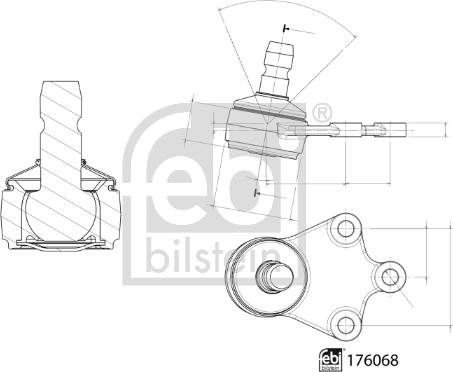 Febi Bilstein 176068 - Pallonivel inparts.fi