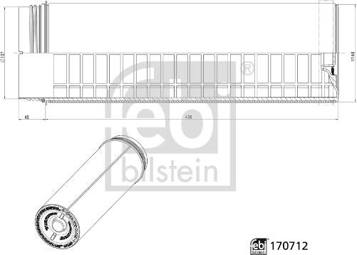 Febi Bilstein 170712 - Ilmansuodatin inparts.fi