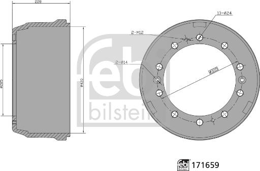 Febi Bilstein 171659 - Jarrurumpu inparts.fi