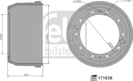 Febi Bilstein 171658 - Jarrurumpu inparts.fi