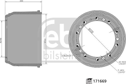 Febi Bilstein 171669 - Jarrurumpu inparts.fi