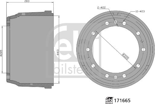 Febi Bilstein 171665 - Jarrurumpu inparts.fi